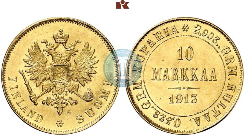Фото 10 марок 1913 года S 