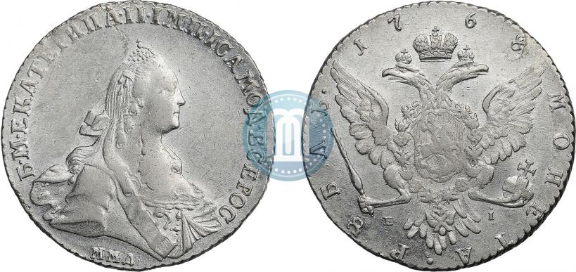 Фото 1 рубль 1768 года ММД-EI 