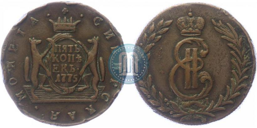 Picture 5 kopecks 1775 year КМ 