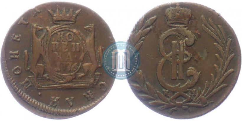 Фото 1 копейка 1776 года КМ 