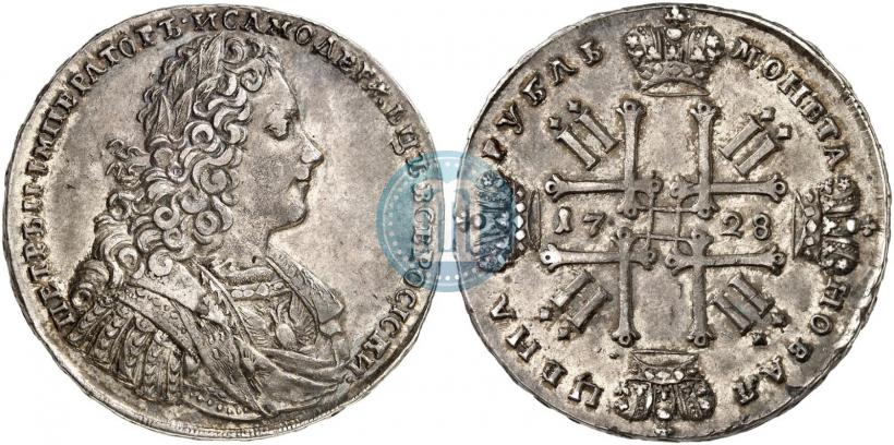 Фото 1 рубль 1728 года  "Тип 1728"