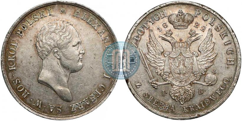 Picture 10 złotych 1822 year IB 