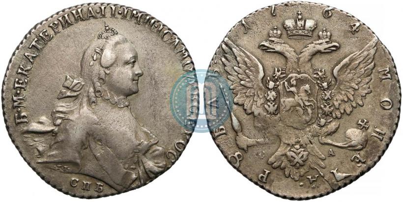 Picture 1 rouble 1764 year СПБ-СА 