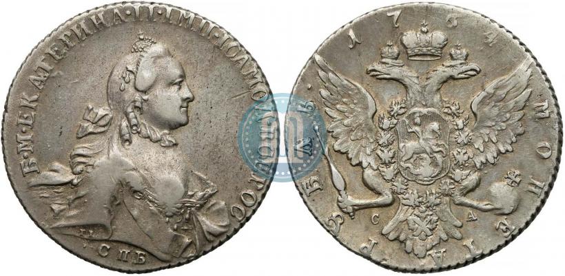 Picture 1 rouble 1764 year СПБ-СА 