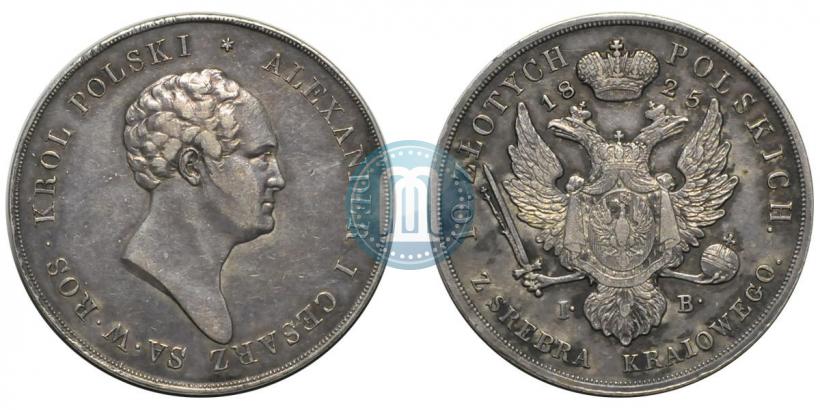 Picture 10 złotych 1825 year IB 