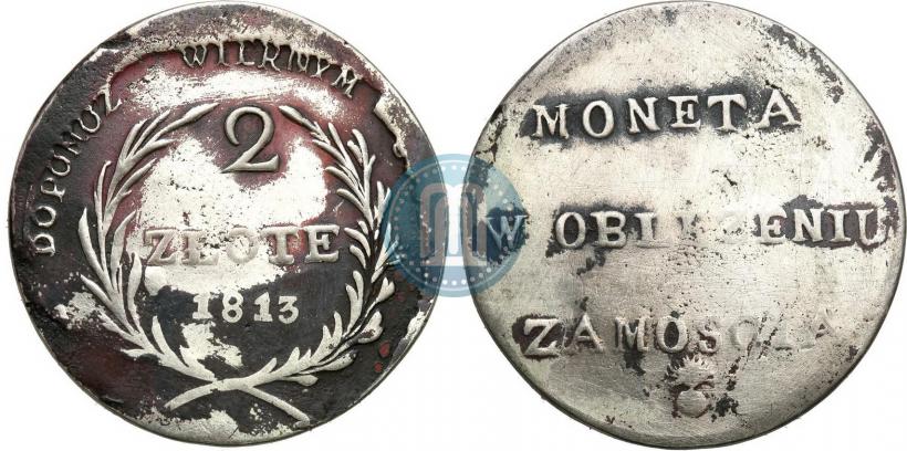 Picture 2 złote 1813 year  