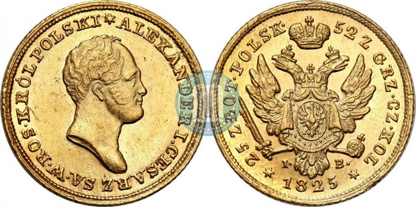 Picture 25 złotych 1825 year IB 
