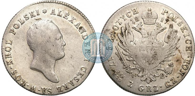 Picture 5 złotych 1817 year IB 