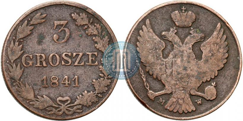 Picture 3 grosze 1841 year MW 