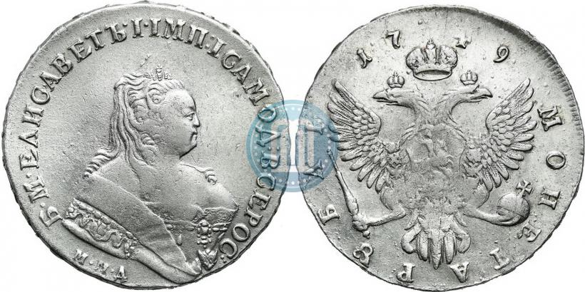 Picture 1 rouble 1749 year ММД 