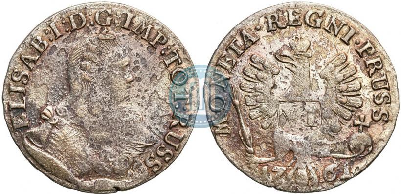 Picture 6 groszy 1761 year  