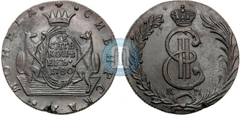 Picture 10 kopecks 1780 year КМ 