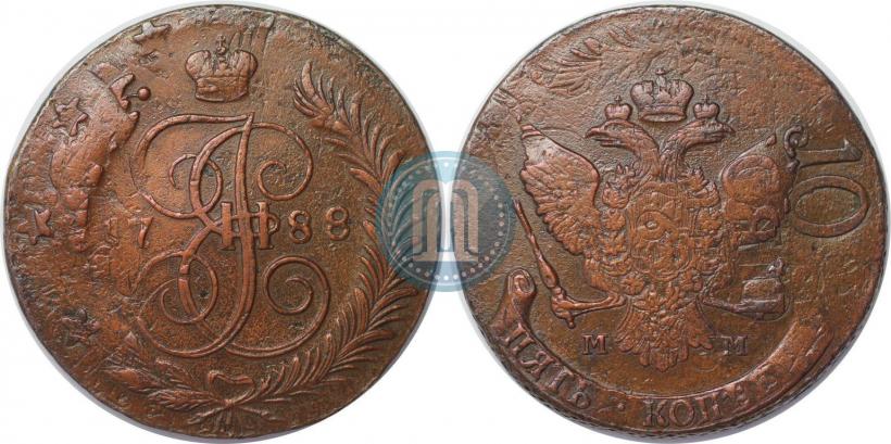 Фото 5 копеек 1788 года ММ 
