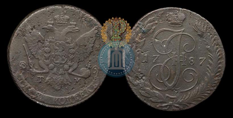 Picture 5 kopecks 1787 year ТМ 