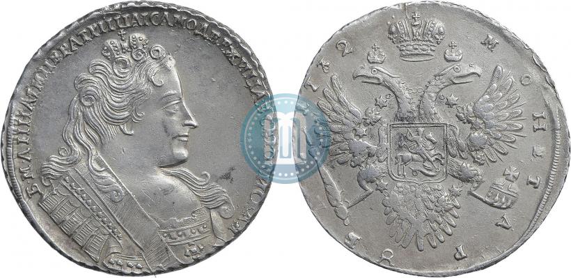 Фото 1 рубль 1731 года  