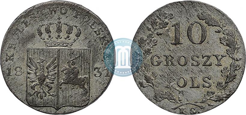 Picture 10 groszy 1831 year KG "Polish uprising"
