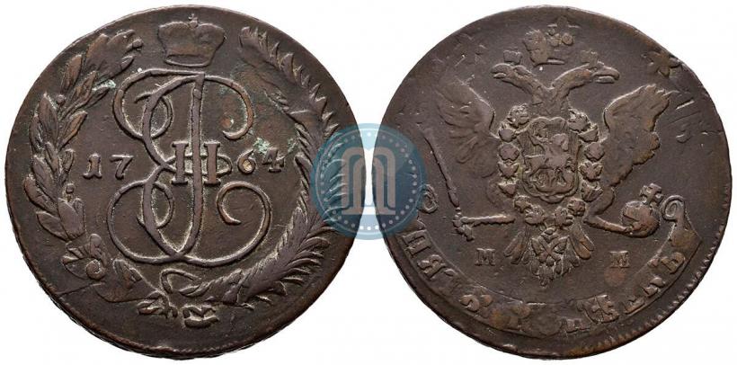 Picture 5 kopecks 1764 year ММ 