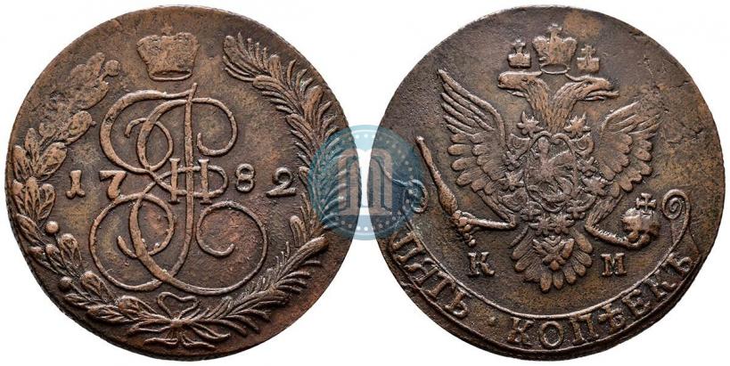 Picture 5 kopecks 1782 year КМ 
