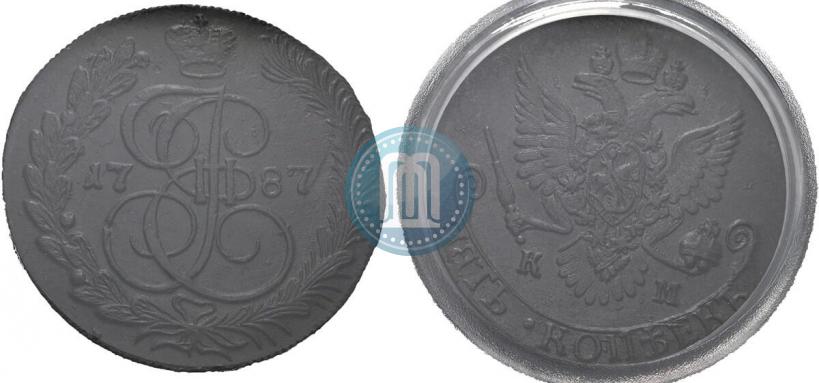 Фото 5 копеек 1787 года КМ 