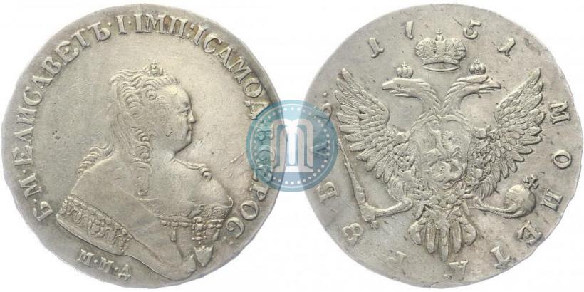 Picture 1 rouble 1751 year ММД 