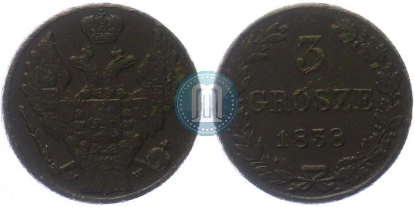 Picture 3 grosze 1838 year MW 