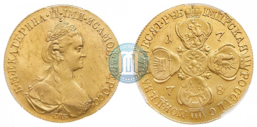 Picture 10 roubles 1778 year СПБ 