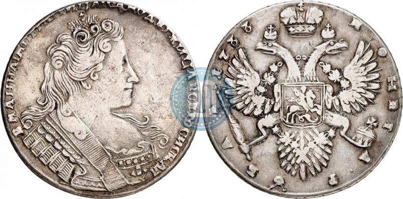Picture 1 rouble 1733 year  