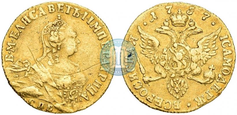 Picture 1 ducat 1757 year СПБ-Ю 