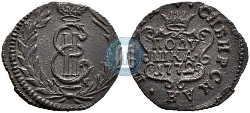 Фото Полушка 1772 года КМ 