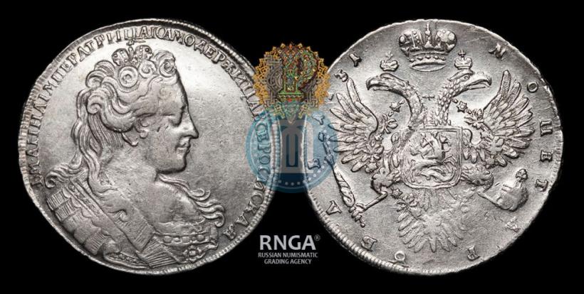 Фото 1 рубль 1731 года  