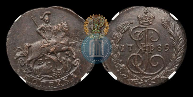Фото 1 копейка 1789 года ЕМ 