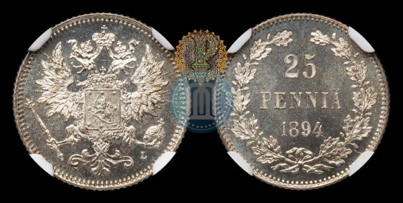 Picture 25 pennia 1894 year L 