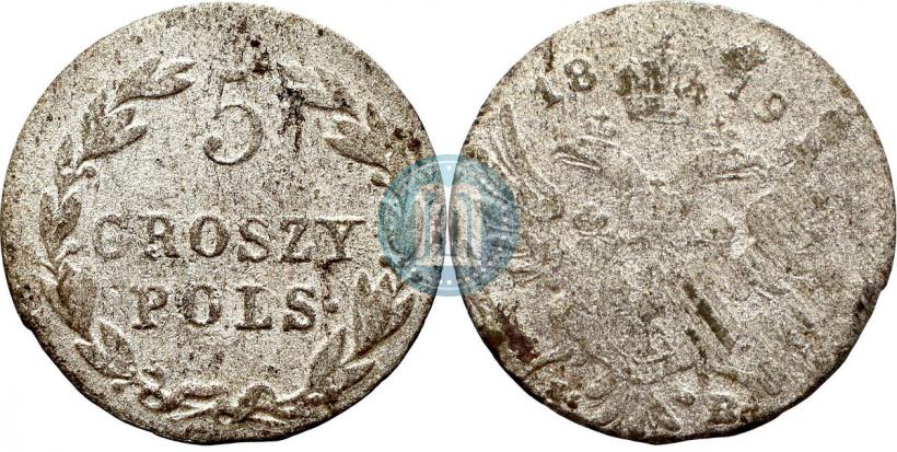 Picture 5 groszy 1819 year IB 