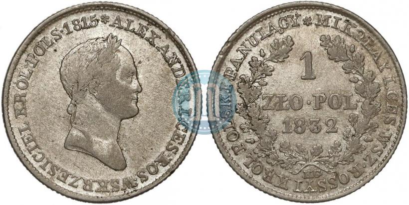 Picture 1 złoty 1832 year KG 