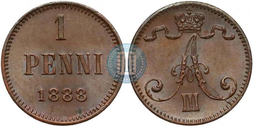 Picture 1 penni 1888 year  