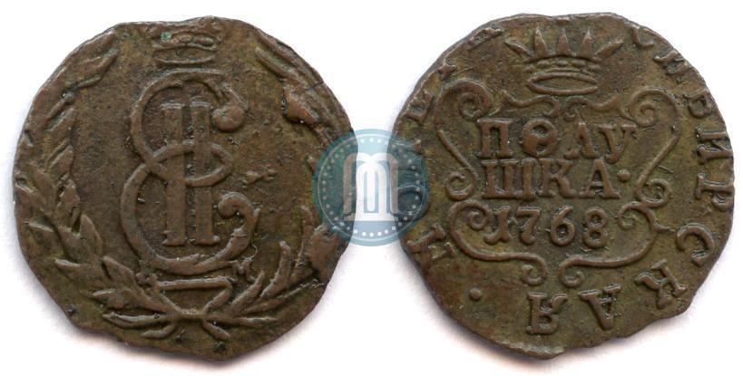Фото Полушка 1768 года КМ 