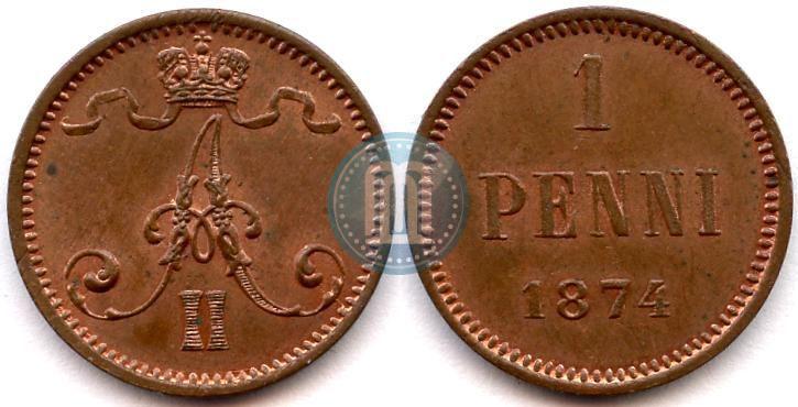 Picture 1 penni 1874 year  