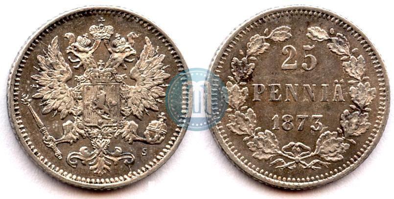 Picture 25 pennia 1873 year S 