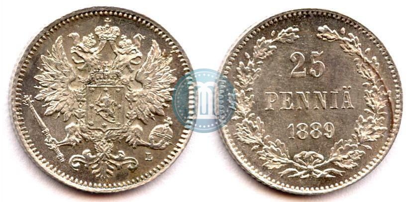 Picture 25 pennia 1889 year L 