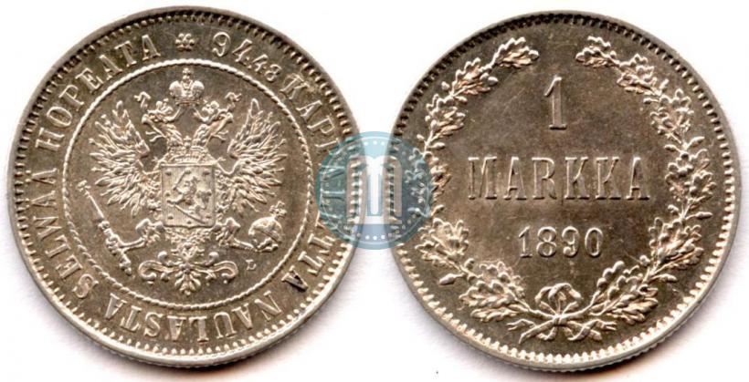 Picture 1 markka 1890 year L 