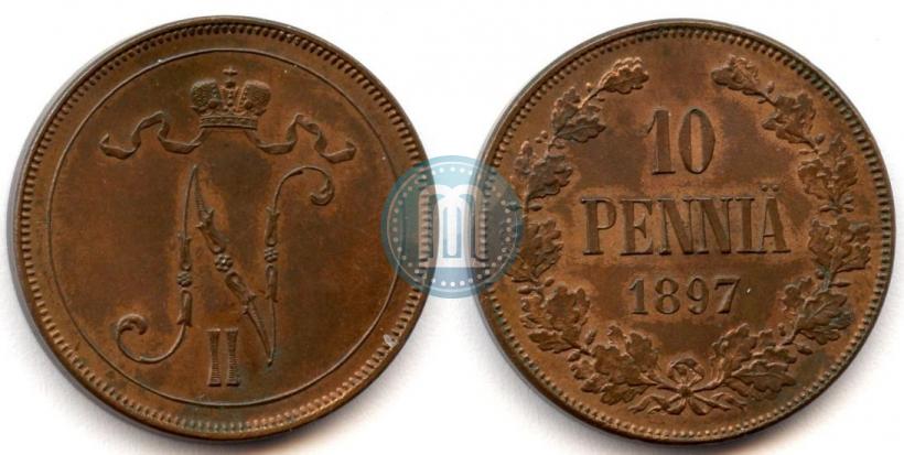Фото 10 пенни 1897 года  