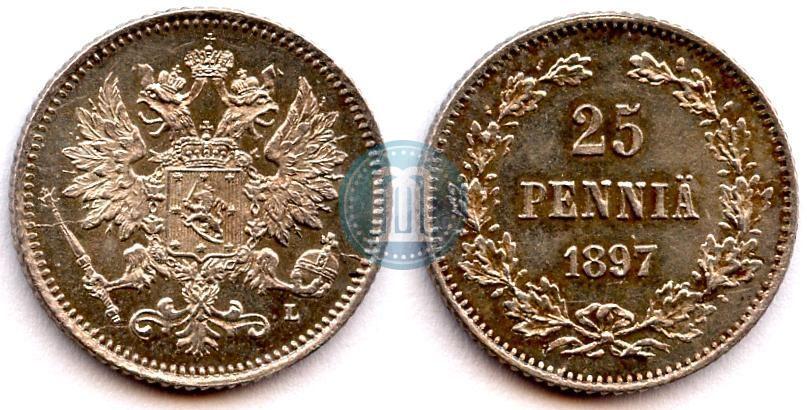 Фото 25 пенни 1897 года L 