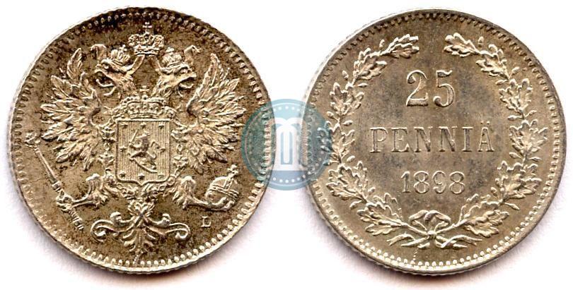 Фото 25 пенни 1898 года L 