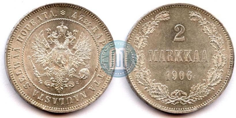 Picture 2 markkaa 1906 year L 