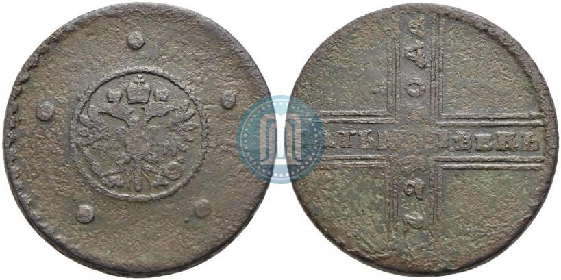 Фото 5 копеек 1729 года МД 