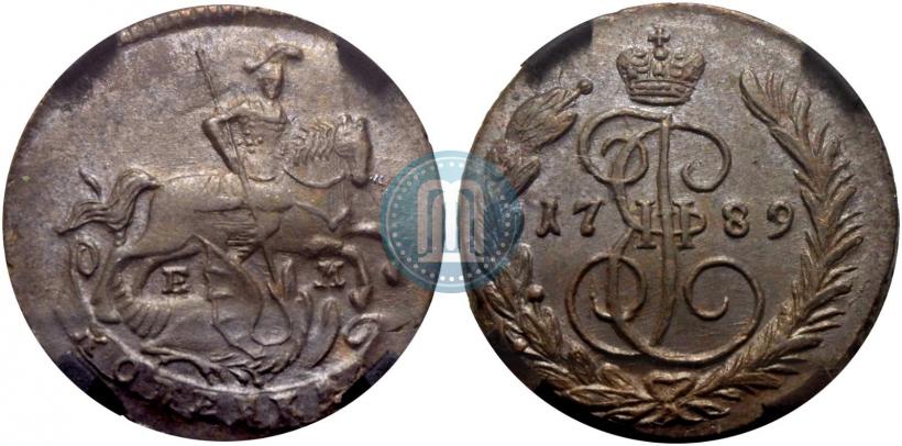 Фото 1 копейка 1789 года ЕМ 