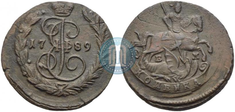 Фото 1 копейка 1789 года ЕМ 
