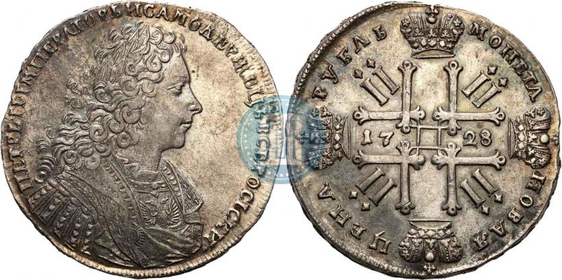 Picture 1 rouble 1728 year  "Type of 1728"