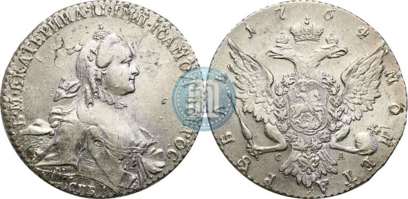 Picture 1 rouble 1764 year СПБ-СА 