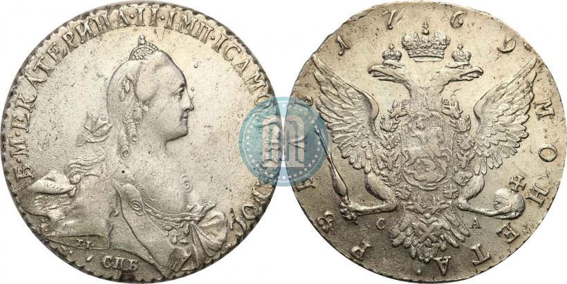 Picture 1 rouble 1769 year СПБ-СА 